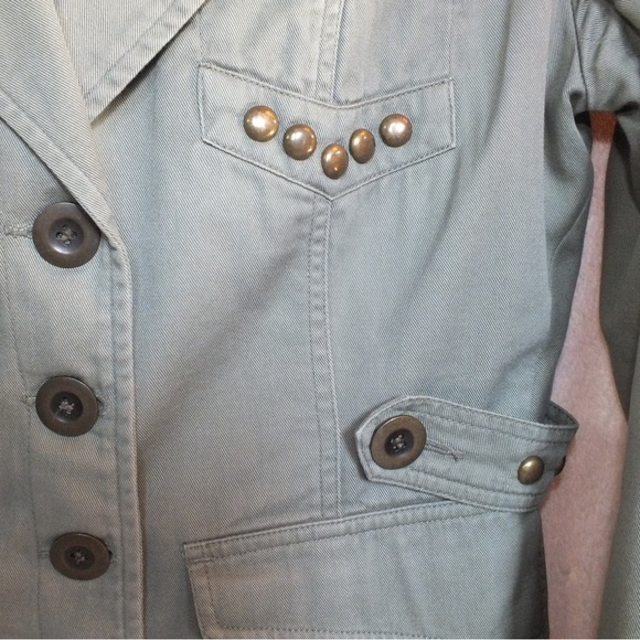 Khaki Jacket with Metal Embellishments - Picture 2 of 3